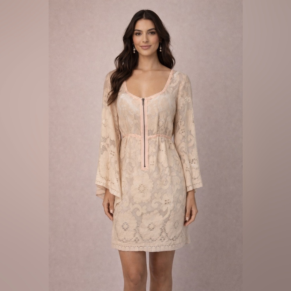 Free People light pink/blush colored dress, size L